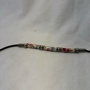 Paparazzi Necklace Chocker 3 Ceramic Flower Beads